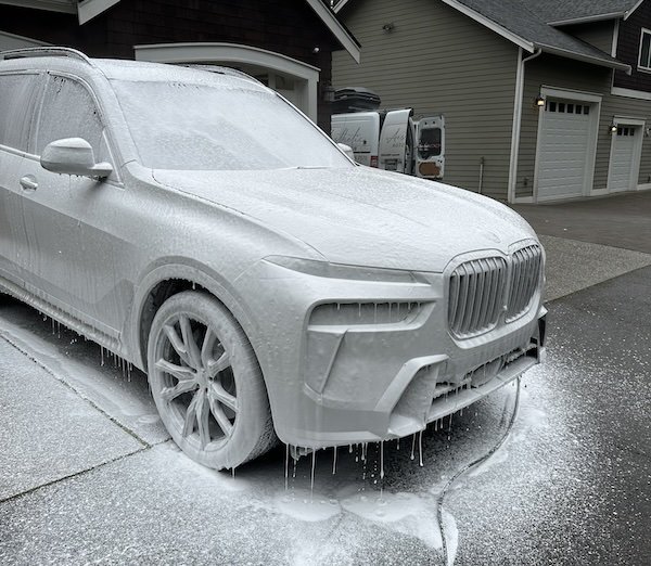suv car wash at home